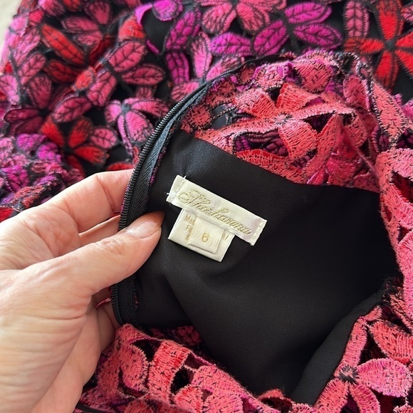 Shoshanna Dyer Dress in Fuchsia Multi Size 6 - Picture 11 of 12